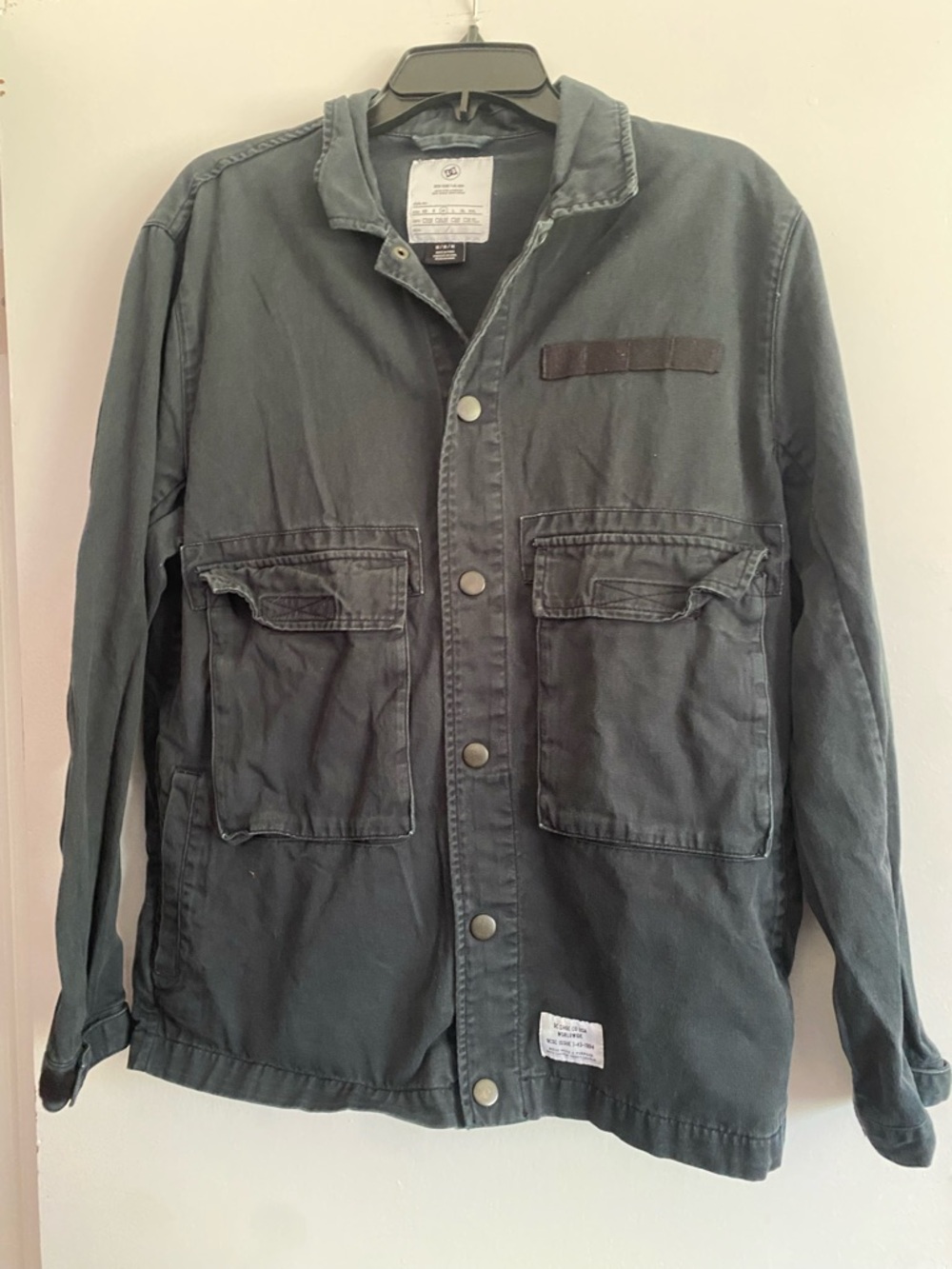 DC Shoes Admiral Snap Front Utility Jacket- Size M